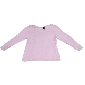 Eileen Fisher Top Womens Sz Small Pink Loose Knit Lagenlook Cold Winter Tops